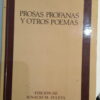 PROSAS PROFANAS Y OTROS POEMAS